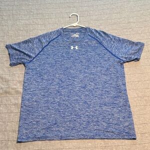 Under Armour Heat Gear Men's Blue Heather Short Sleeve Tee